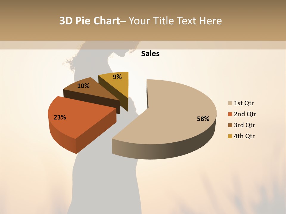 Person Young Woman PowerPoint Template
