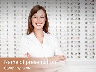 Store Shop Caucasian PowerPoint Template