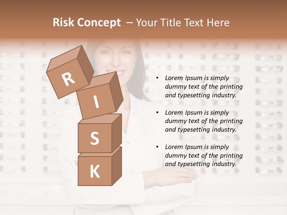 Store Shop Caucasian PowerPoint Template