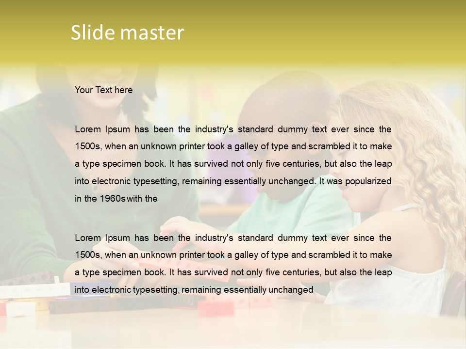 Schoolchildren Education Children PowerPoint Template