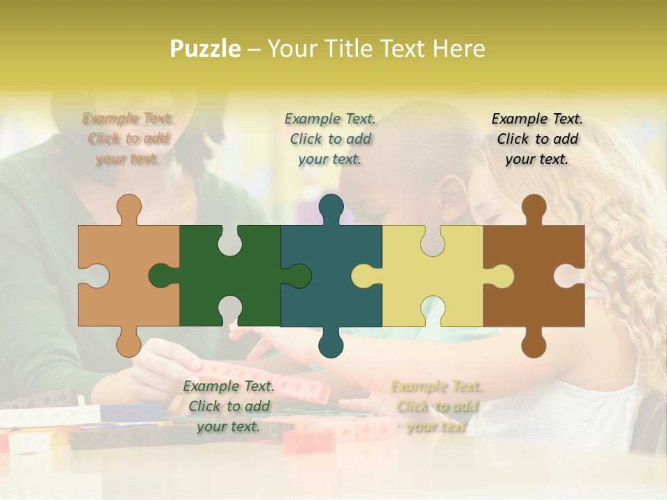 Schoolchildren Education Children PowerPoint Template