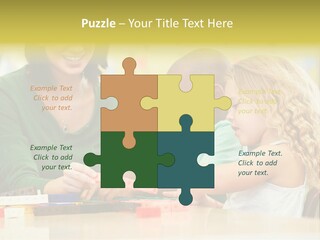 Schoolchildren Education Children PowerPoint Template