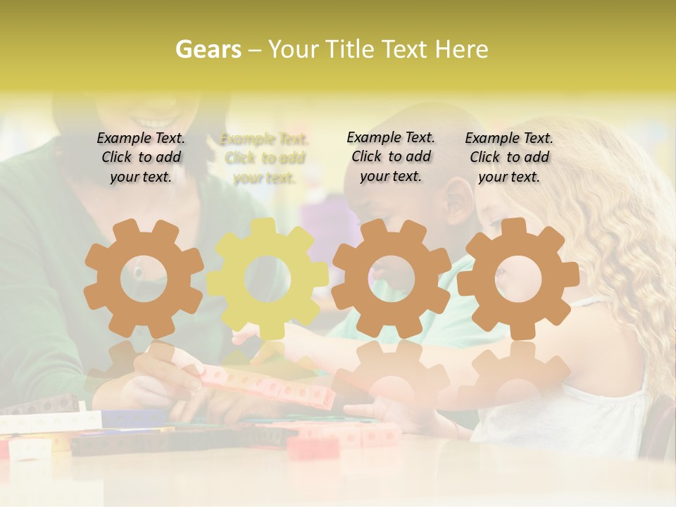 Schoolchildren Education Children PowerPoint Template
