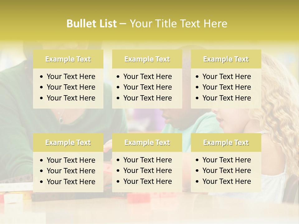 Schoolchildren Education Children PowerPoint Template