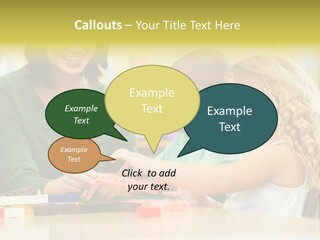 Schoolchildren Education Children PowerPoint Template