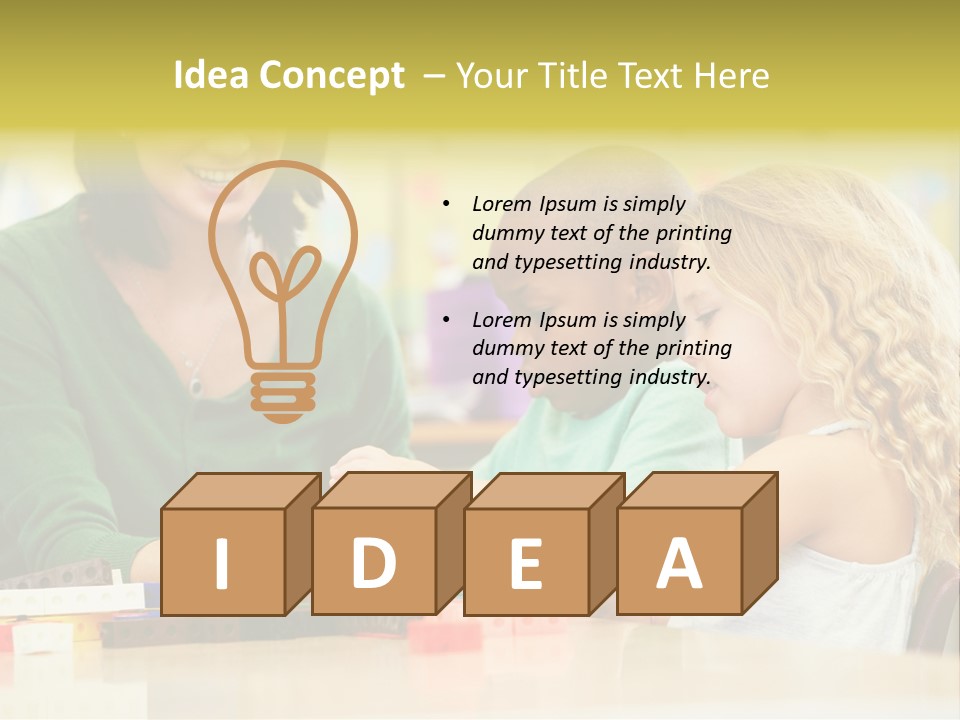 Schoolchildren Education Children PowerPoint Template