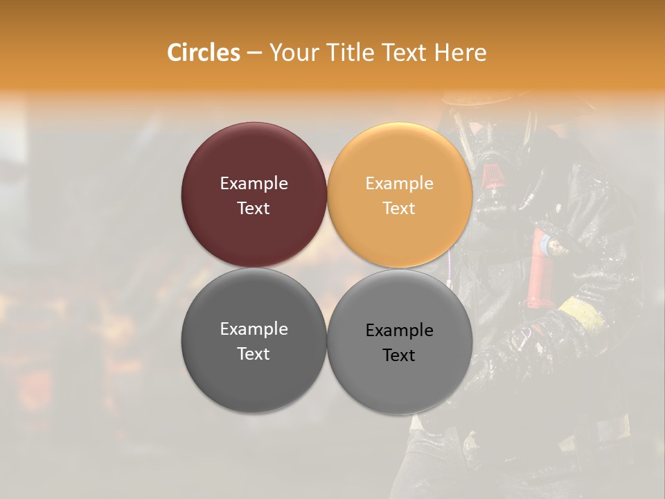 Damaged Clothing House PowerPoint Template