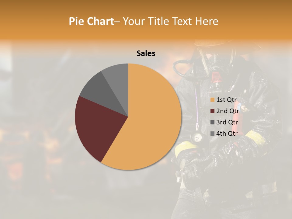Damaged Clothing House PowerPoint Template
