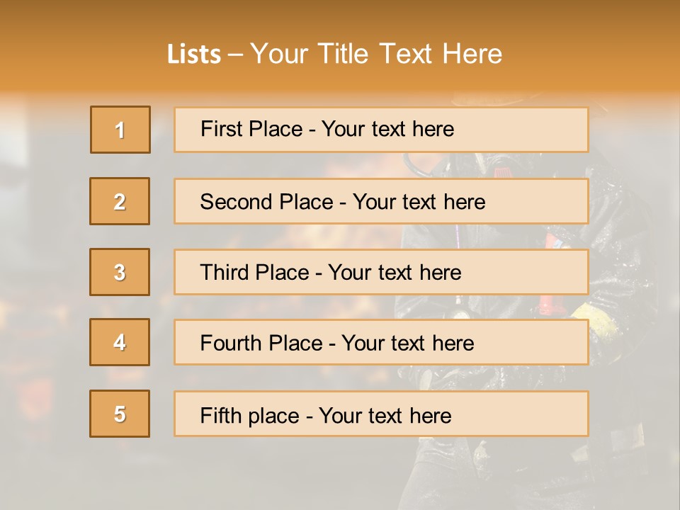 Damaged Clothing House PowerPoint Template