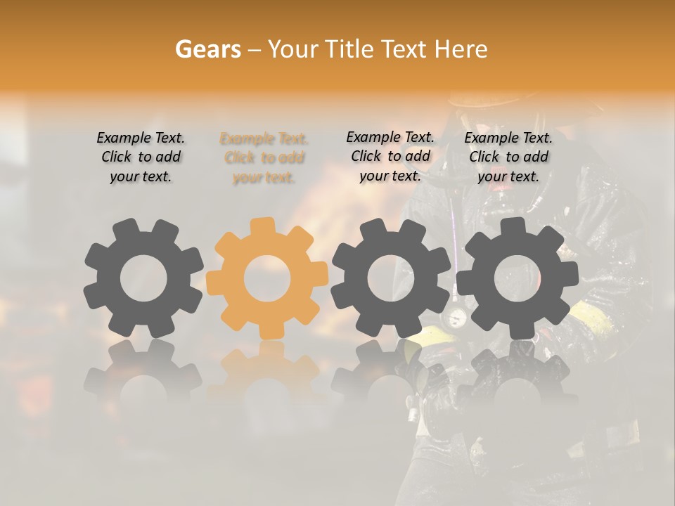 Damaged Clothing House PowerPoint Template