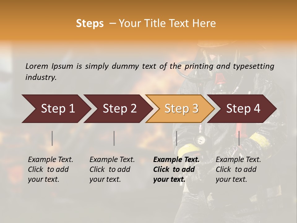 Damaged Clothing House PowerPoint Template