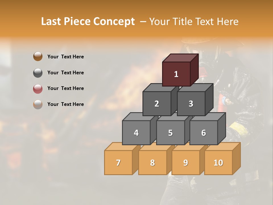 Damaged Clothing House PowerPoint Template