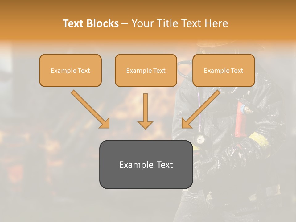 Damaged Clothing House PowerPoint Template