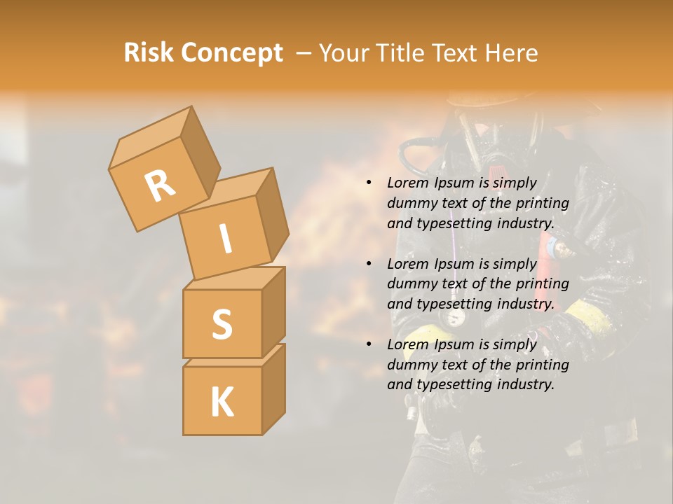 Damaged Clothing House PowerPoint Template