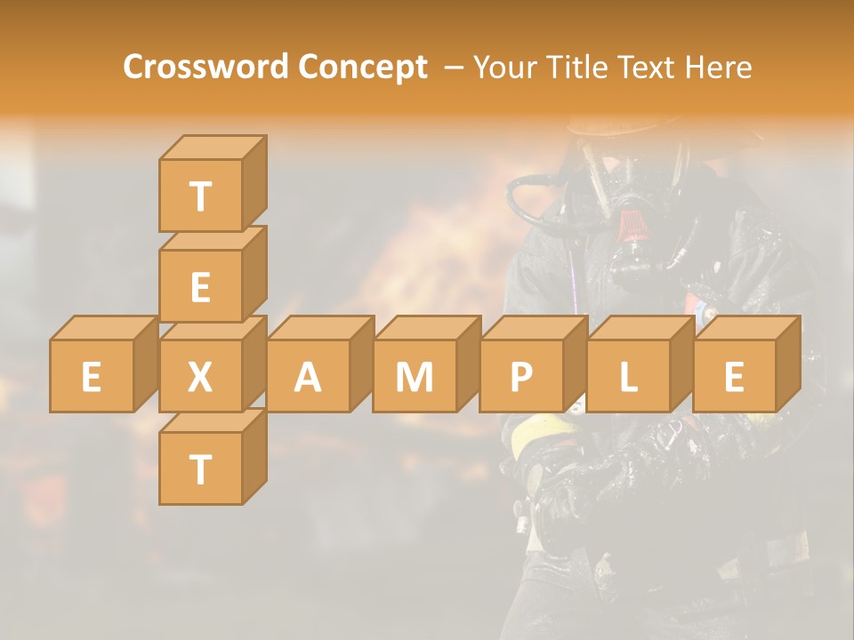 Damaged Clothing House PowerPoint Template