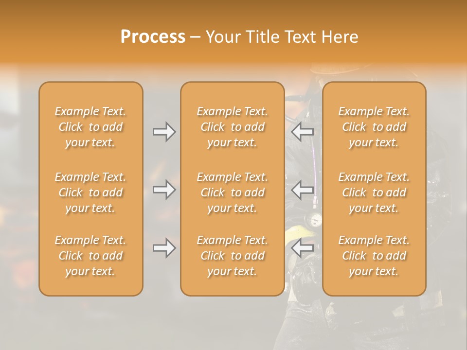 Damaged Clothing House PowerPoint Template
