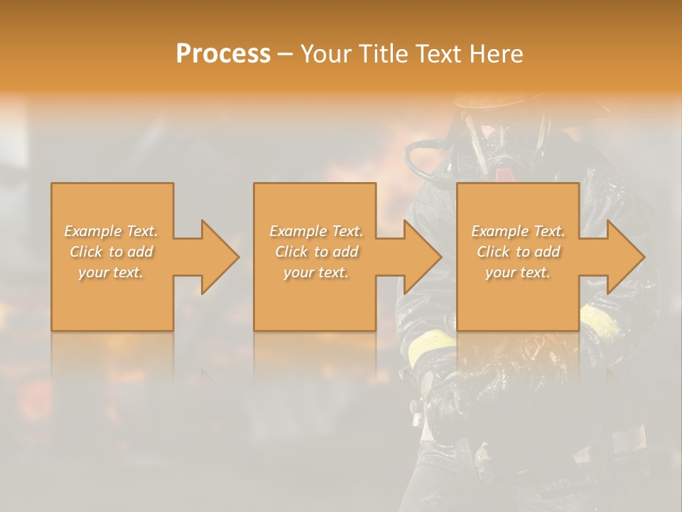 Damaged Clothing House PowerPoint Template