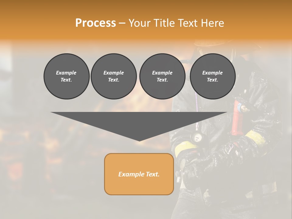 Damaged Clothing House PowerPoint Template