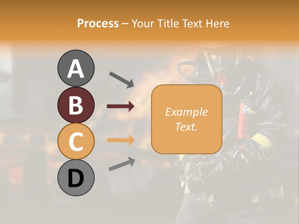 Damaged Clothing House PowerPoint Template