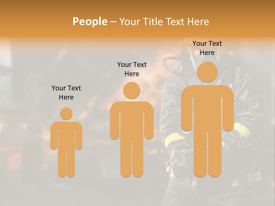 Damaged Clothing House PowerPoint Template