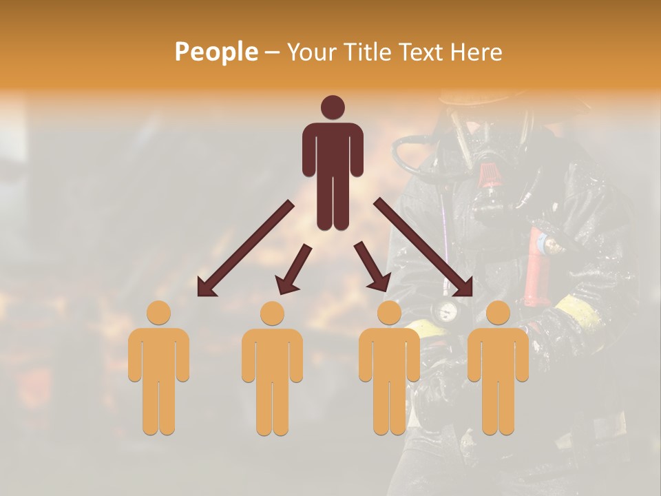 Damaged Clothing House PowerPoint Template