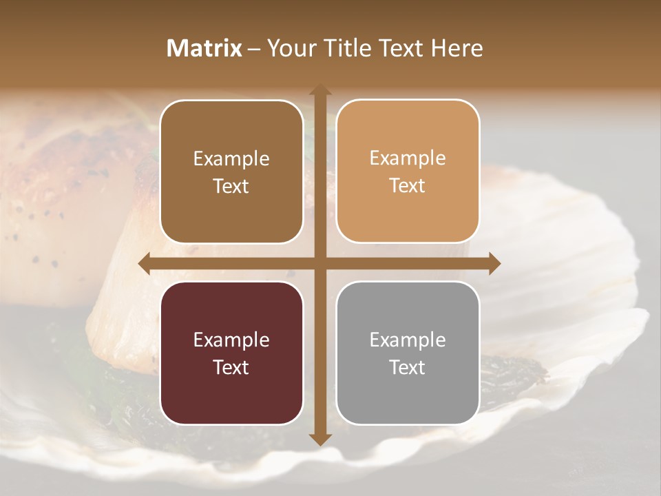 Dining Plump Seafood PowerPoint Template