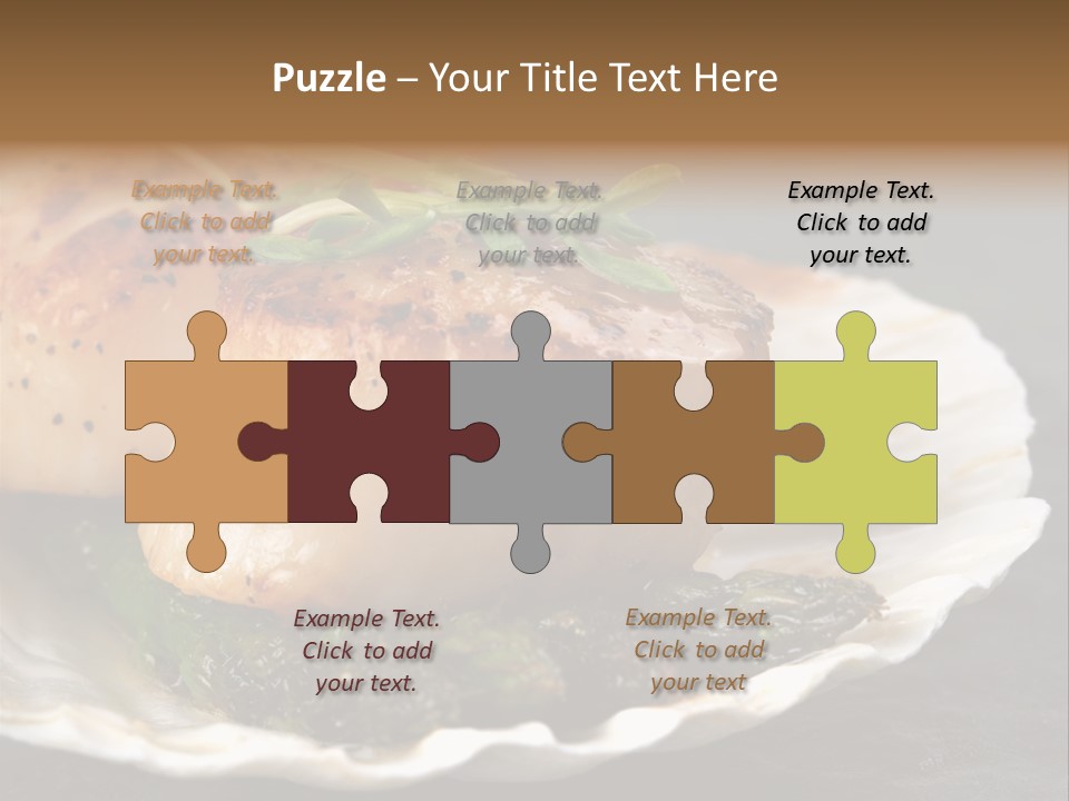 Dining Plump Seafood PowerPoint Template