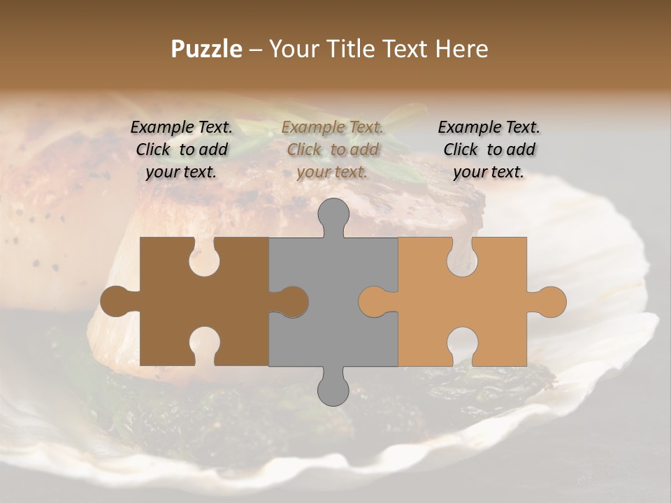 Dining Plump Seafood PowerPoint Template