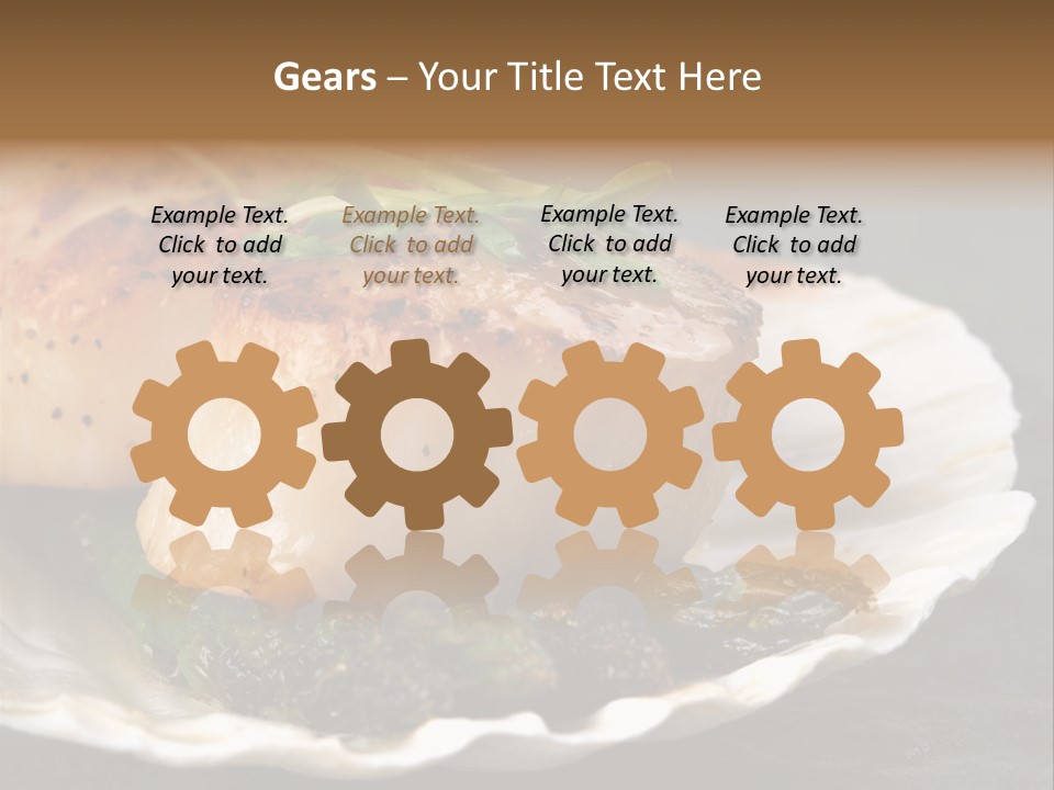 Dining Plump Seafood PowerPoint Template