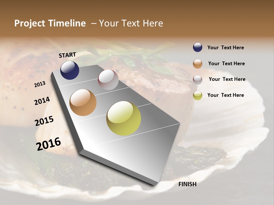 Dining Plump Seafood PowerPoint Template