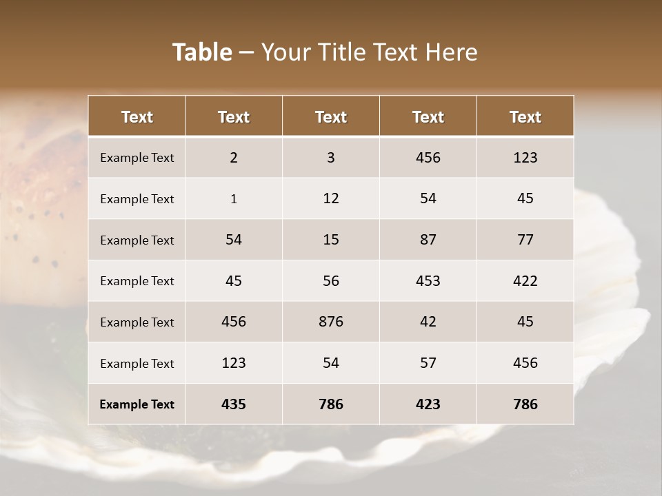 Dining Plump Seafood PowerPoint Template