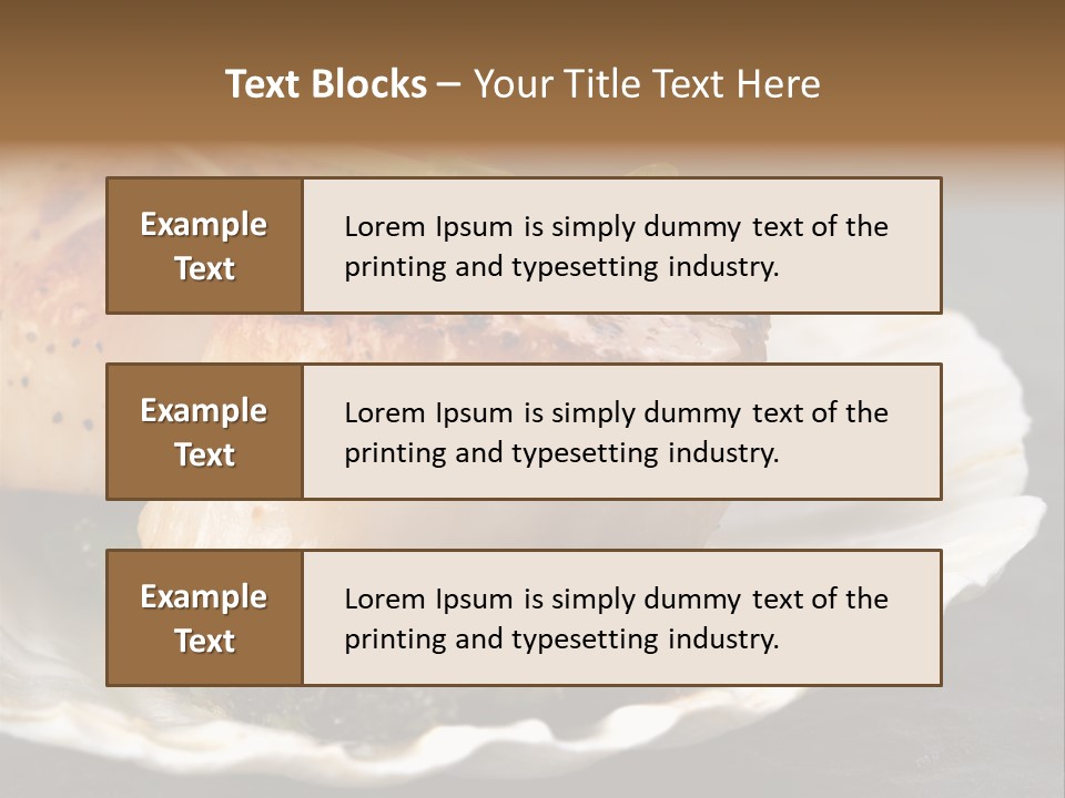 Dining Plump Seafood PowerPoint Template