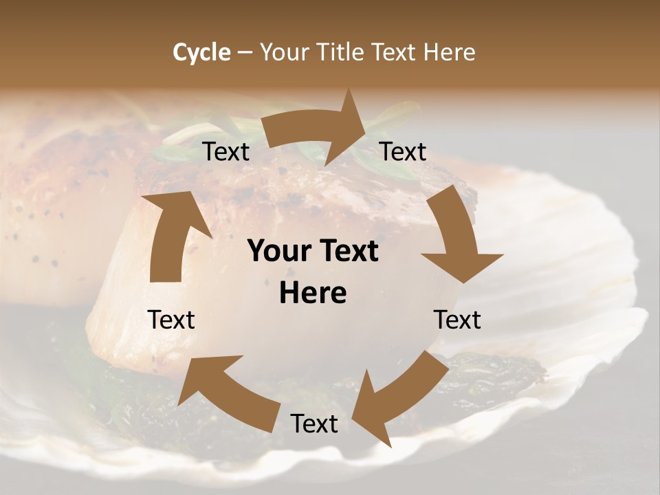 Dining Plump Seafood PowerPoint Template