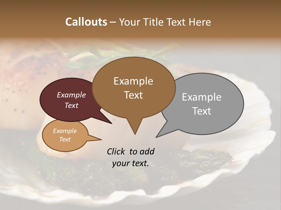 Dining Plump Seafood PowerPoint Template