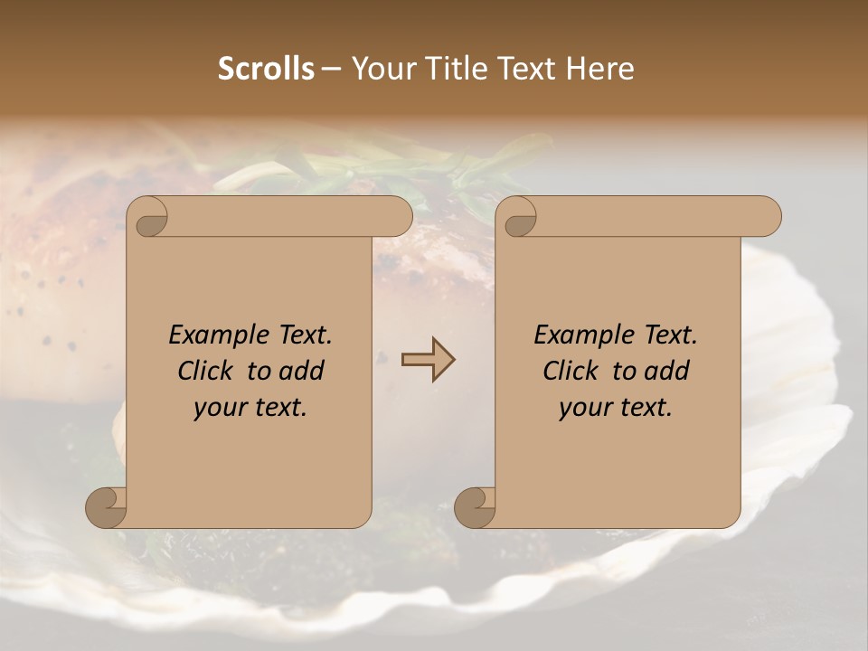 Dining Plump Seafood PowerPoint Template