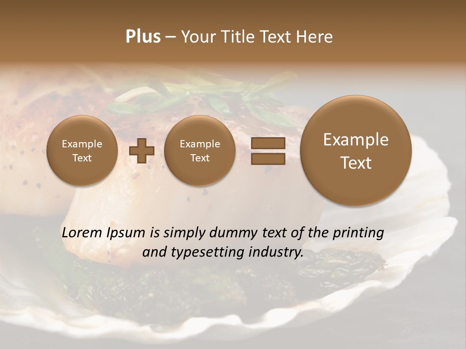 Dining Plump Seafood PowerPoint Template