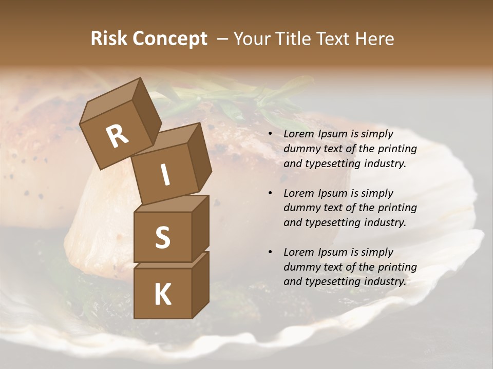 Dining Plump Seafood PowerPoint Template