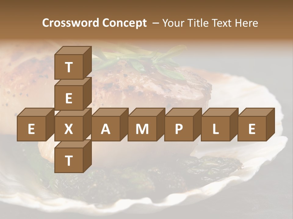 Dining Plump Seafood PowerPoint Template