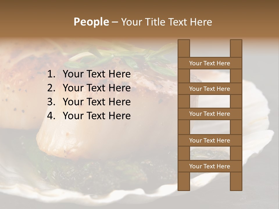 Dining Plump Seafood PowerPoint Template