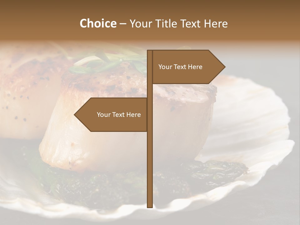 Dining Plump Seafood PowerPoint Template