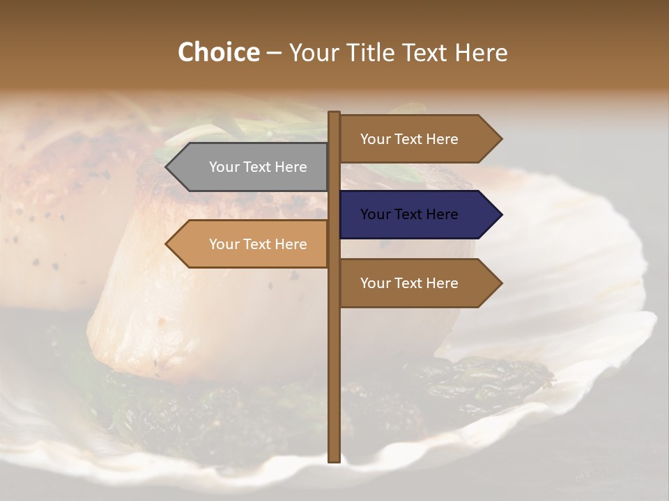 Dining Plump Seafood PowerPoint Template