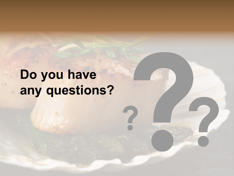 Dining Plump Seafood PowerPoint Template