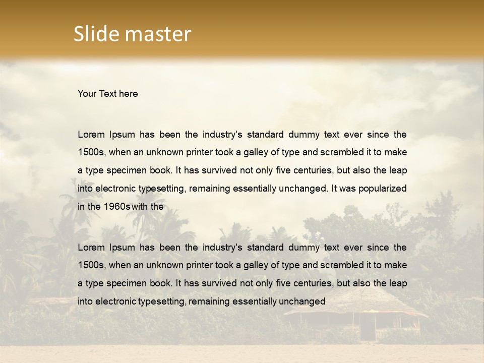 Space Paradise Natural PowerPoint Template