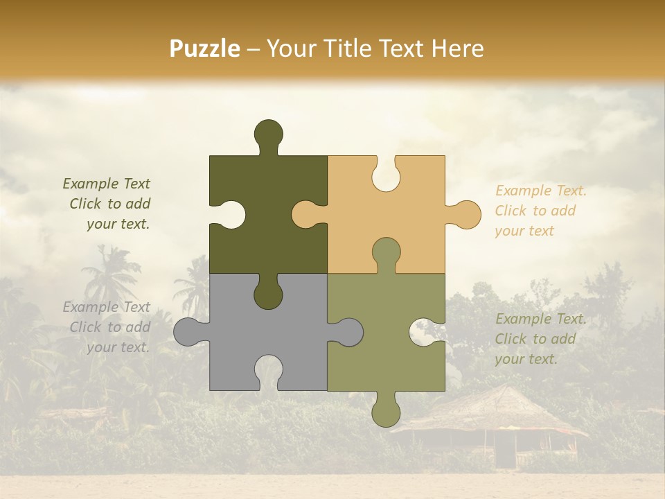 Space Paradise Natural PowerPoint Template