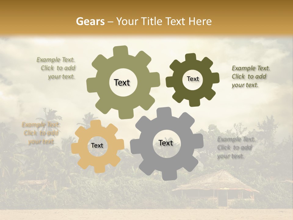 Space Paradise Natural PowerPoint Template