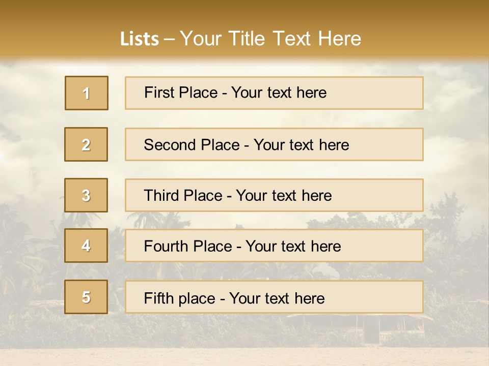Space Paradise Natural PowerPoint Template