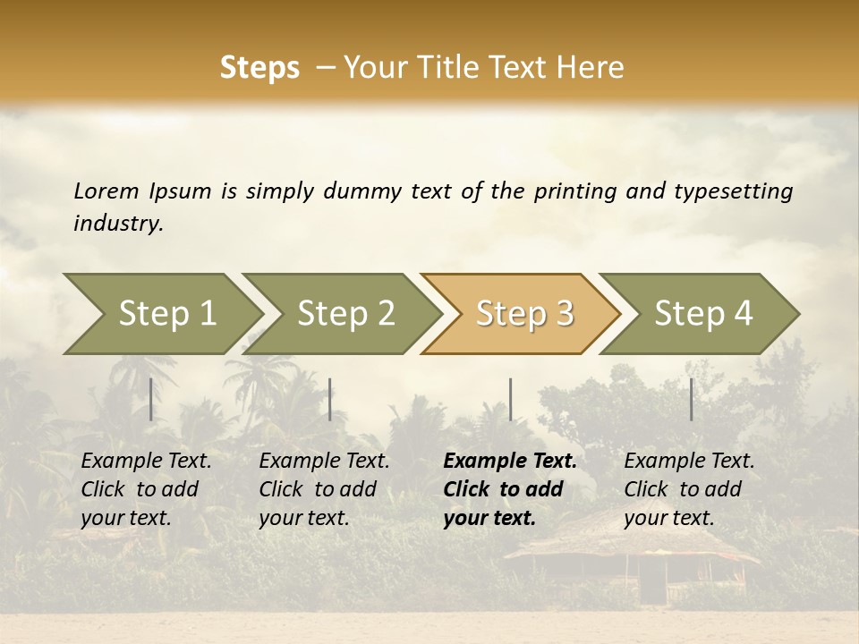 Space Paradise Natural PowerPoint Template