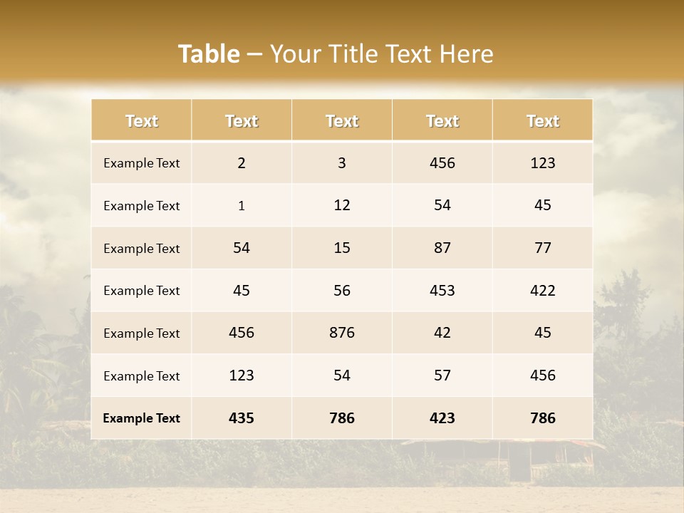Space Paradise Natural PowerPoint Template