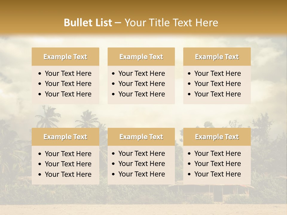 Space Paradise Natural PowerPoint Template