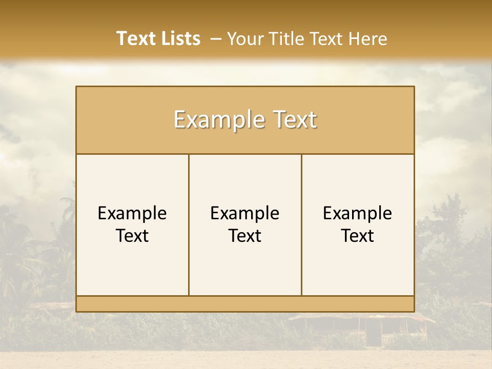 Space Paradise Natural PowerPoint Template